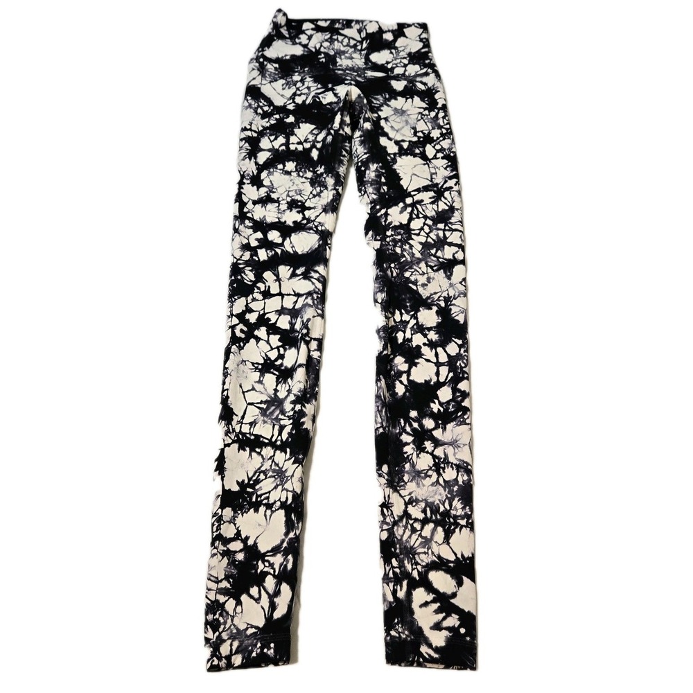 Lululemon Women's Wunder Under High-Rise Leggings Shibori Print Size 4